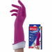 O-Cedar Playtex Living Gloves - 14" Glove Length - Chemical, Bacteria Protection - Large Size - Latex, Neoprene, Nitrile - Pink - Anti-microbial, Reusable, Durable, Comfortable, Odor Resistant, Textured Palm, Textured Fingertip - For Household, Cleaning -