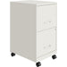 NuSparc Mobile File Cabinet - 14.2" Width x 18" Depth x 26.5" Height for File - Letter - Mobility, Locking Drawer, Glide Suspension, 3/4 Drawer Extension, Cam Lock, Nonporous Surface - White - Painted Steel, Steel - Recycled - Assembly Required - 1 Each