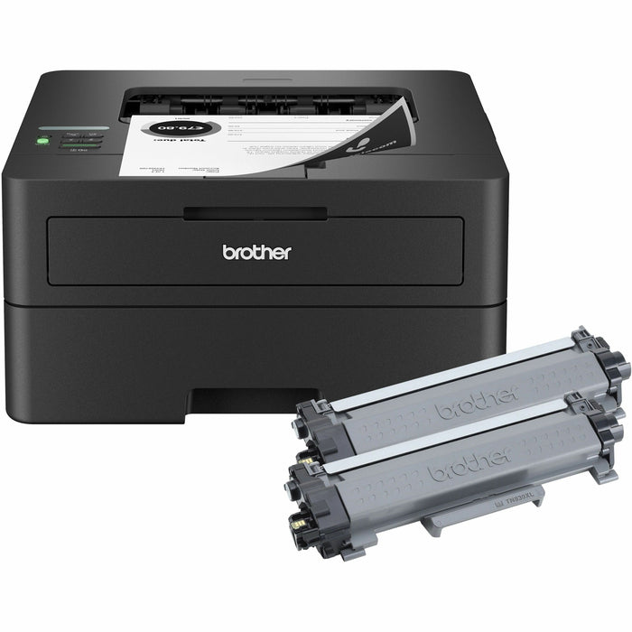 Brother HL-L2460DWXL Desktop Wired Laser Printer - Monochrome - 34 ppm Mono - 1200 x 1200 dpi Print - Automatic Duplex Print - 251 Sheets Input - Ethernet - Wireless LAN - Apple AirPrint, Mopria, Brother Mobile Connect, Wi-Fi Direct - Plain Paper Print -