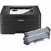 Brother HL-L2460DWXL Desktop Wired Laser Printer - Monochrome - 34 ppm Mono - 1200 x 1200 dpi Print - Automatic Duplex Print - 251 Sheets Input - Ethernet - Wireless LAN - Apple AirPrint, Mopria, Brother Mobile Connect, Wi-Fi Direct - Plain Paper Print -