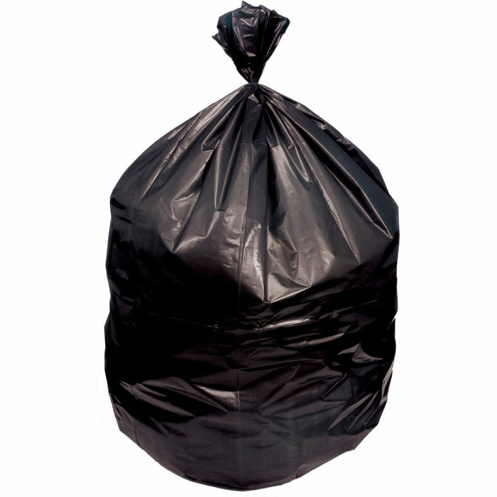 Heritage Eco Blend Max Can Liners - 55 gal Capacity - 41" Width x 53" Depth x 1.50 mil (38 Micron) Thickness - Black - Linear Low-Density Polyethylene (LLDPE), Resin - Can - Recycled - 1 Carton
