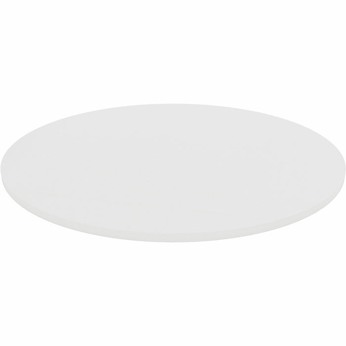 Lorell Hospitality/Conference Tabletop - Round - x 1" Thickness x 48" Diameter - Band Edge - White Table Top - For Reception Area, Conference Table, Breakroom, Lobby, Meeting, Office - 1 Each