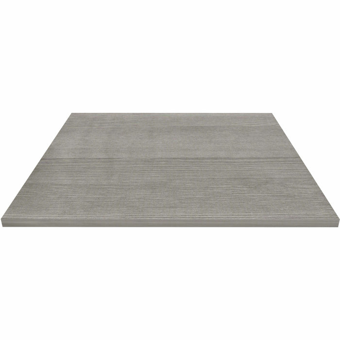 Lorell Hospitality/Conference Tabletop - Square - 36" Width x 1" Thickness x 36" Length - Band Edge - Weathered Charcoal Table Top - Sturdy - For Reception Area, Conference Table, Breakroom, Lobby, Meeting, Office - 1 Each