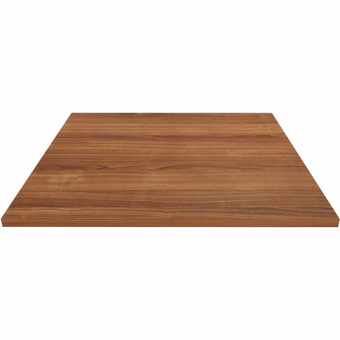 Lorell Hospitality/Conference Tabletop - Square - 36" Width x 1" Thickness x 36" Length - Band Edge - Walnut Table Top - For Reception Area, Conference Table, Breakroom, Lobby, Meeting, Office - 1 Each