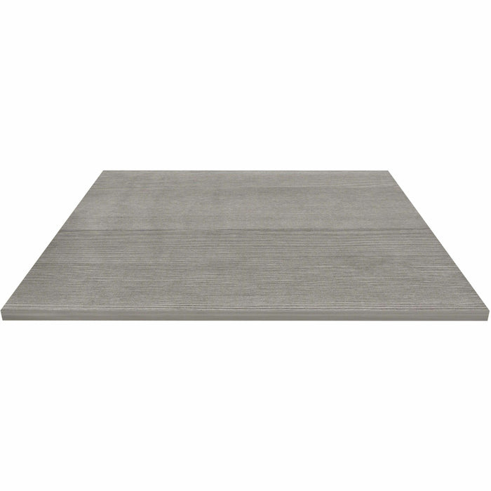 Lorell Hospitality/Conference Tabletop - Square - 42" Width x 1" Thickness x 42" Length - Band Edge - Weathered Charcoal Table Top - For Reception Area, Conference Table, Breakroom, Lobby, Meeting, Office - 1 Each