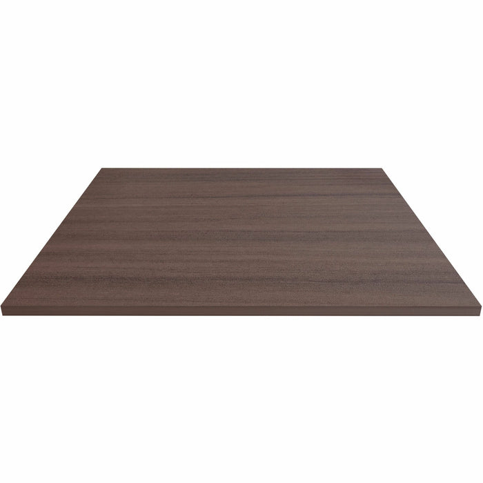 Lorell Hospitality/Conference Tabletop - Square - 42" Width x 42" Depth x 1" Thickness - Band Edge - Espresso Table Top - For Reception Area, Conference Table, Breakroom, Lobby, Meeting Room, Office, Hospitality - 1 Each