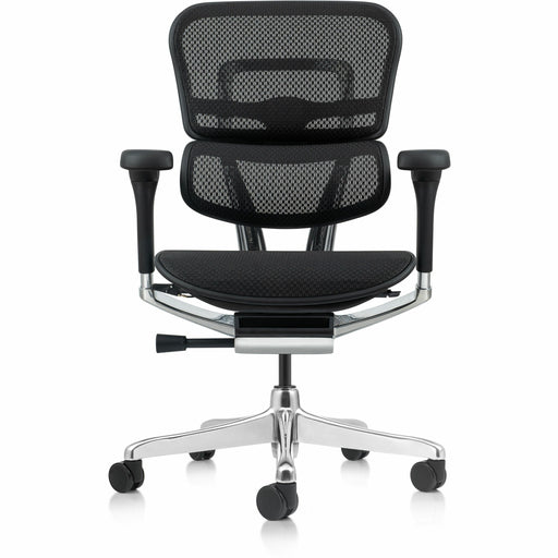 Eurotech ErgoHuman Gen2 Executive All-Mesh Chair - Fiber Polymer Composite (FPC) Frame Material - 5-star Base - Black - Mesh - Armrest - 1 Each