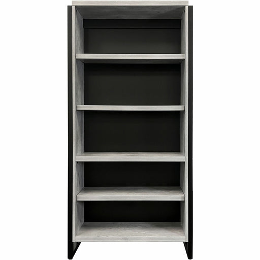Martin Mason Concrete Laminate Unit - 78" Height x 36" Width x 12" Depth - 4 Shelve(s) - 3 Adjustable Shelf(ves) - Material: Thermofused Laminate (TFL) - Finish: Concrete, Wood - Durable, Long Lasting, Adjustable Shelf, Storage Space, Laminated - For Stor