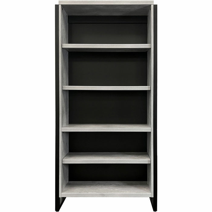 Martin Mason Concrete Laminate Unit - 78" Height x 36" Width x 12" Depth - 4 Shelve(s) - 3 Adjustable Shelf(ves) - Material: Thermofused Laminate (TFL) - Finish: Concrete, Wood - Durable, Long Lasting, Adjustable Shelf, Storage Space, Laminated - For Stor