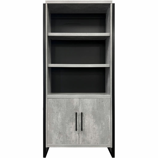 Martin Mason Concrete Laminate Unit - 78" Height x 36" Width x 12" Depth - 2 Door(s) - 4 Shelve(s) - 3 Adjustable Shelf(ves) - Material: Thermofused Laminate (TFL) - Finish: Concrete, Stone - Durable, Long Lasting, Adjustable Shelf - For Office Supplies,