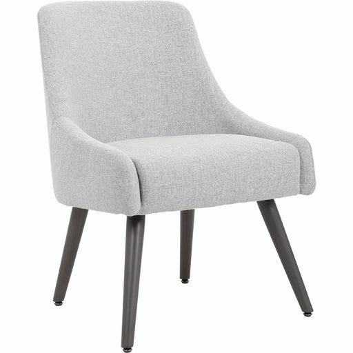Boss Boyle Guest Chair - Foam Seat Material - 5-star Base - Wood, Gray, Black - Poly Linen, Metal - 1 Each