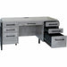 Martin Mason Concrete Laminate Unit - 31" Height x 66" Width x 21" Depth - Total Drawer(s): 7 - Material: Thermofused Laminate (TFL) - Finish: Concrete, Stone - Center Drawer, Storage Drawer, Heavy Duty, Ball Bearing Slide, Durable, Long Lasting, USB Outl