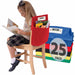 Seat Sack 25-Count 1-Pocket Classroom Pack - 1 Pocket(s) - 15" Width x 2" Depth - Chair - Laminated, Washable, Expandable, Easy to Clean - Multi - Poly Cotton - 25/Pack - 1 Carton