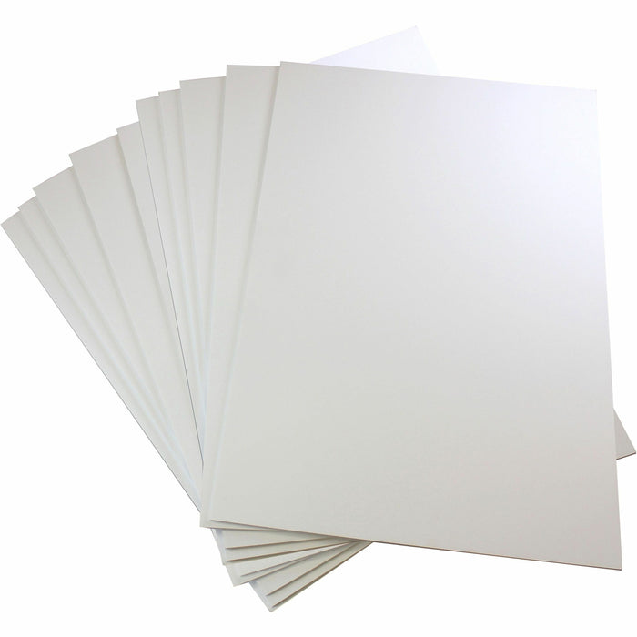 Flipside Pre-Cut Foam Boards - 40" Board Height x 30" Board Width x 0.19" Board Depth - Bright White Foam Board, Polystyrene Surface - Smooth, Lightweight, Rigid - 25 / Pack