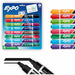 Expo 2-in-1 Dry Erase Markers - Erasable - Assorted Ink/ - 8 / Pack