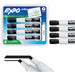 Expo Magnetic Dry-erase Marker - Erasable - Black Ink/ - 4 / Pack