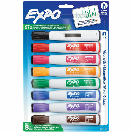 Sharpie Magnetic Dry-erase Marker - Erasable - Assorted Ink/ - 8 / Pack
