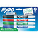 Expo Low-Odor Dry Erase Markers - Erasable - Assorted Ink - Dry - 4 / Set