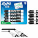 Expo Dry Erase Chisel Tip Markers - Erasable - Black Ink - Dry - 4 / Pack