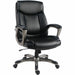 Lorell Sera High-Back Manager Chair - Polyurethane Seat Material - Polyurethane Back Material - High Back - Black - Armrest - 1 Each