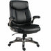 Lorell Sera High-Back Manager Chair - Polyurethane Seat Material - Polyurethane Back Material - High Back - Black - Armrest - 1 Each