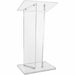 Kantek Standing Lectern - 2 Legs - 41" Height x 23.60" Width x 16" Depth - Speaker, Presentation - Assembly Required - Clear - Acrylic - 1 Each