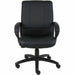 Boss Caressoftplus Vinyl Executive Mid Back Chair - Mid Back - 5-star Base - Black - Fabric - Armrest - 1 Each