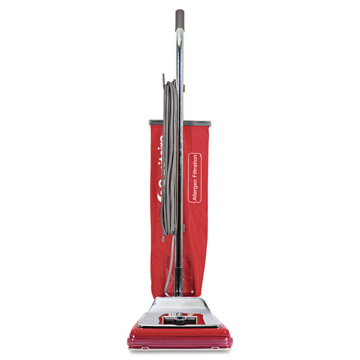 TRADITION Upright Vacuum SC888K, 12" Cleaning Path, Chrome/Red