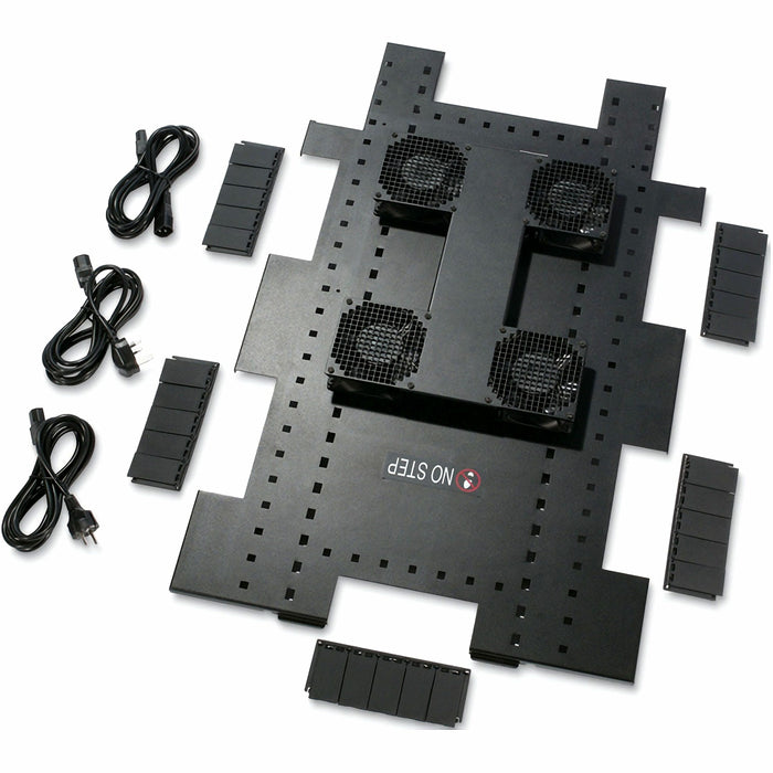 APC by Schneider Electric Netshelter SX Roof Fan Tray - 1 Pack - 110 CFM Maximum Airflow - Black - 1 Each - Cabinet