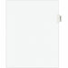 Avery® Individual Legal Exhibit Dividers - Avery Style - 1 Printed Tab(s) - Character - W - 8.5" Divider Width x 11" Divider Length - Letter - White Paper Divider - Paper Tab(s) - 20% Recycled - Reinforced Tab, Rip Proof, Unpunched - 1 Pack
