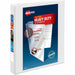 Avery® Heavy-duty Nonstick View Binder - 1" Binder Capacity - Letter - 8 1/2" x 11" Sheet Size - 220 Sheet Capacity - 3 Ring - Fastener: Slant D-Ring - Pocket: 4, Internal - Poly - White - Gap-free Ring, Non-stick, Stacked Pocket, Heavy Duty, Exposed Rive