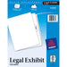 Avery® Premium Collated Legal Exhibit Dividers with Table of Contents Tab - Avery Style - 26 x Divider(s) - Printed Tab(s) - Digit - 26-50 - 26 Tab(s)/Set - 8.5" Divider Width x 11" Divider Length - Letter - White Paper Divider - White Tab(s) - 20% Recycl