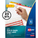 Avery® Index Maker Index Divider - 200 x Divider(s) - 8 - 8 Tab(s)/Set - 8.5" Divider Width x 11" Divider Length - 3 Hole Punched - White Paper Divider - Multicolor Paper Tab(s) - 1 Box
