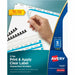 Avery® Print & Apply Label Unpunched Dividers - Index Maker Easy Apply Label Strip - 25 x Divider(s) - 5 Blank Tab(s) - 5 Tab(s)/Set - 8.5" Divider Width x 11" Divider Length - Letter - White Paper Divider - White Tab(s) - 0% - Unpunched, Reinforced Edges