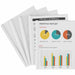 Avery® Report Cover - 1/8" Folder Capacity - 20 Sheets Capacity - Poly - White, Clear - Non-stick - 50 / Box