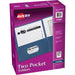 Avery® Letter Pocket Folder - 8 1/2" x 11" - 40 Sheets Capacity - 2 Internal Pocket - Paper - Dark Blue - 0% Recycled - 25 / Box