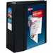 Avery® Heavy-Duty View Binders with One Touch EZD Rings - 5" Binder Capacity - Letter - 8 1/2" x 11" Sheet Size - 1050 Sheet Capacity - 1050 x 5" Ring - Fastener: Ring - Pocket: 4, Internal - Polypropylene - Black - Recycled - Adhesive, Clear Overlay, Cus