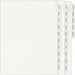 Avery® Index Divider - 1 x Divider(s) - Side Tab(s) - Exhibit 1-25 - 25 Tab(s)/Set - 8.5" Divider Width x 11" Divider Length - Letter - 8.50" Width x 11" Length - White Paper Divider - White Tab(s) - 20% Recycled - 1 Set