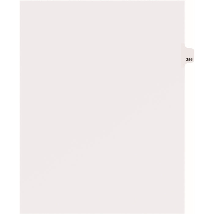Avery® Side Tab Individual Legal Dividers - 25 x Divider(s) - Side Tab(s) - 256 - 1 Tab(s)/Set - 8.5" Divider Width x 11" Divider Length - Letter - 8.50" Width x 11" Length - White Paper Divider - 20% Recycled - 1 Pack
