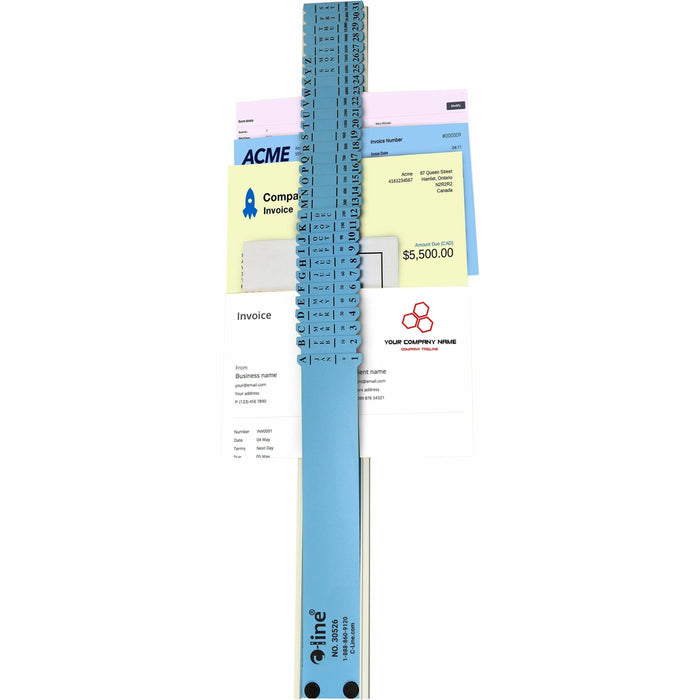 C-Line All-Purpose Sorter - Compartment Size : 9.50" - 2.50" Width x 23.50" Depth - Desktop - Durable - Blue - Plastic - 1 Each