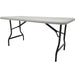Iceberg IndestrucTable TOO 1200 Series Folding Table - Rectangle Top - 1200 lb Capacity - 30" Table Top Length x 60" Table Top Width x 1" Table Top Thickness - 29" Height - Indoor, Outdoor - Assembly Required - Platinum, Powder Coated - Steel - Polyethyle