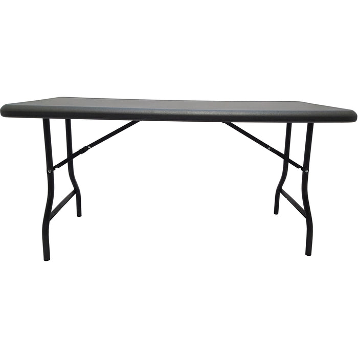 Iceberg IndestrucTable TOO 1200 Series Folding Table - Rectangle Top - Contemporary Style - 1200 lb Capacity - 30" Table Top Length x 60" Table Top Width x 1" Table Top Thickness x 1" Table Top Diameter - 29" Height - Indoor, Outdoor - Assembly Required -