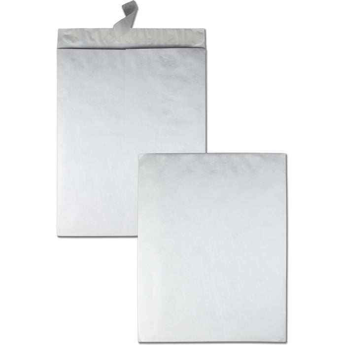 Survivor® 18 x 23 DuPont Tyvek Catalog Envelopes with Self-Seal Closure - Catalog - 18" Width x 23" Length - 18 lb - Peel & Seal - White - Tyvek - 25 / Box
