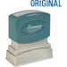 Xstamper ORIGINAL Title Stamp - Message Stamp - ORIGINAL - 0.50" Impression Width x 1.63" Impression Length - 100000 Impression(s) - Blue - Recycled - 1 Each