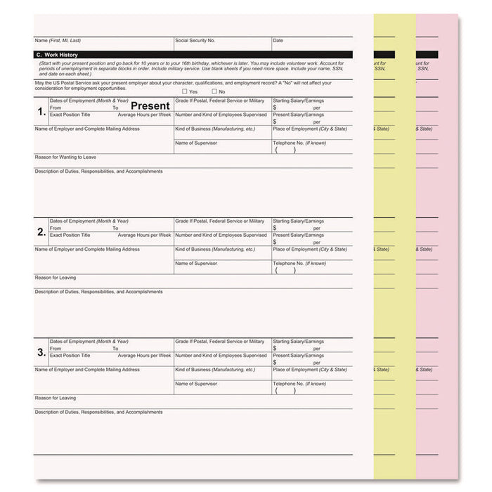 Digital Carbonless Paper, 3-Part, 8.5 x 11, White/Canary/Pink, 1,670/Carton