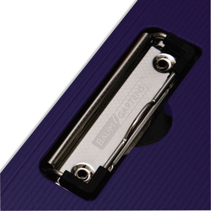 Portfolio Clipboard with Low-Profile Clip, Portrait Orientation, 0.5" Clip Capacity, Holds 8.5 x 11 Sheets, Blue