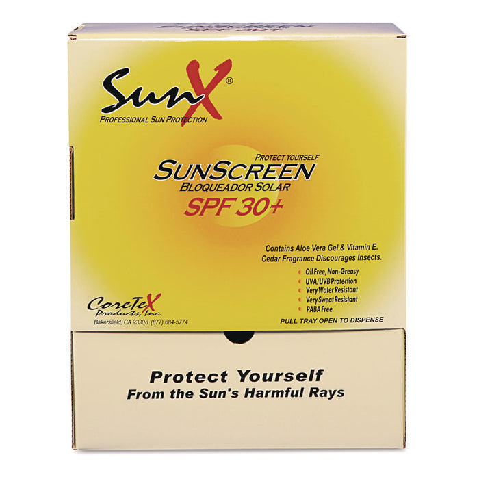 SPF30 Sunscreen, Single Dose Pouch, 100/Box