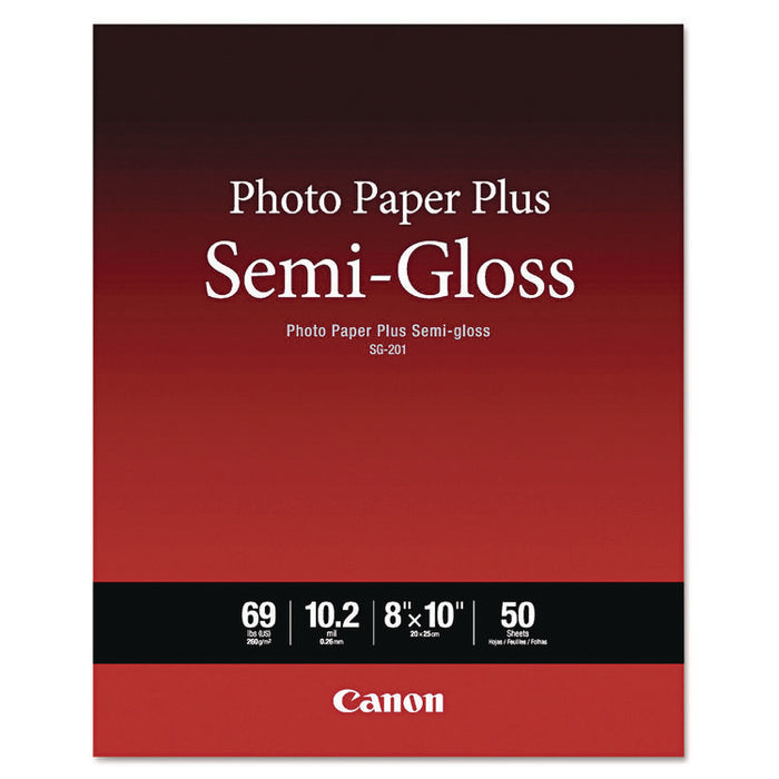 Photo Paper Plus Semi-Gloss, 10.2 mil, 8 x 10, Semi-Gloss White, 50/Pack