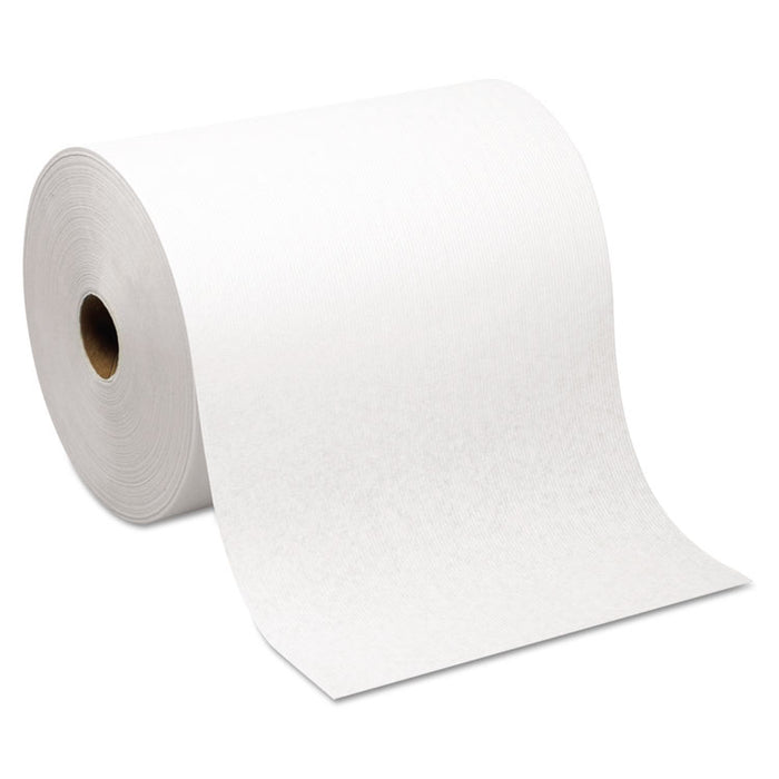 SofPull Hardwound Roll Paper Towel, Nonperforated, 1-Ply, 7.87" x 1,000 ft, White, 6 Rolls/Carton