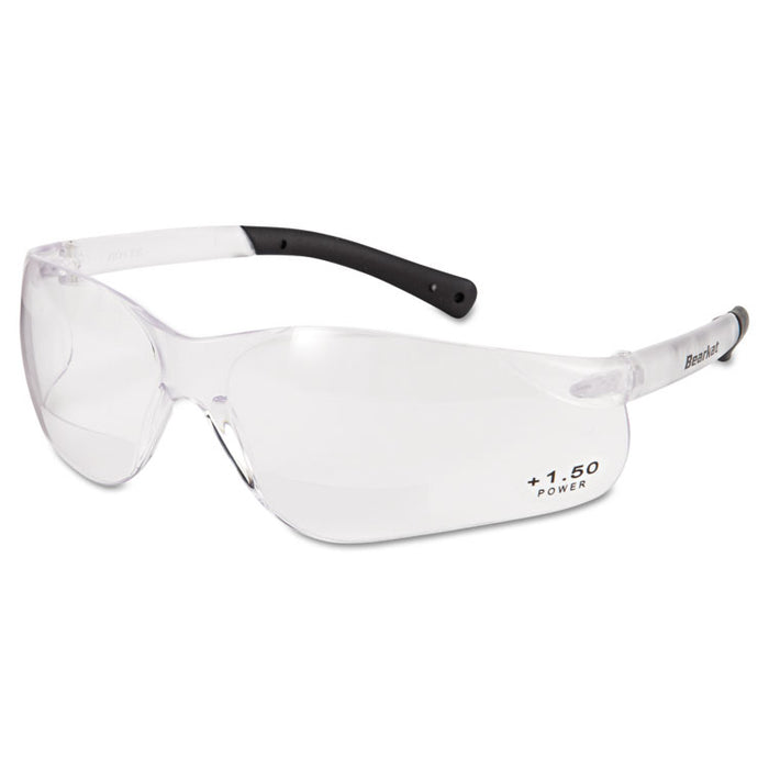 BearKat Safety Glasses, 1.5+ Diopter, Frameless, Clear Single Lens